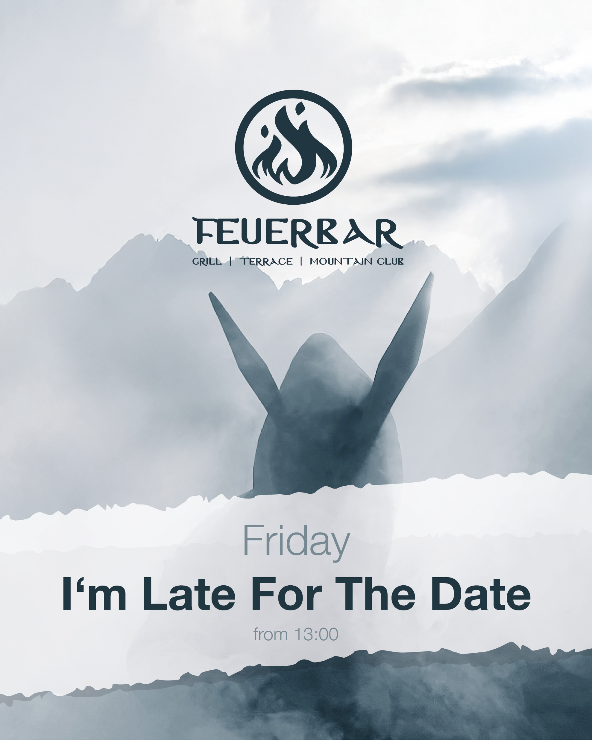 Poster der Feuerbar Bad Hofgastein mit Eventankündigung